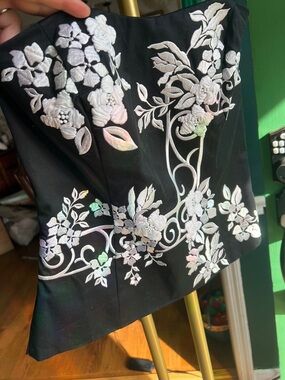 White House Black Market Black Dress Top